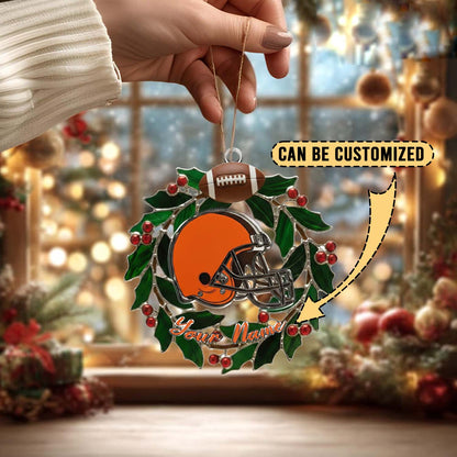 LIMITED EDITION - NEW CUSTOMIZED NFL29 CLB CLEVELAND BROWNS ACRYLIC ORNAMENT