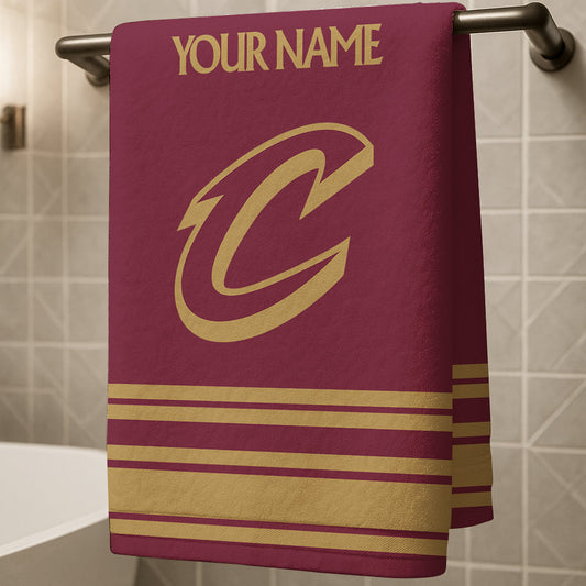 The Cavs NBA Personalized Beach & Bath Towel