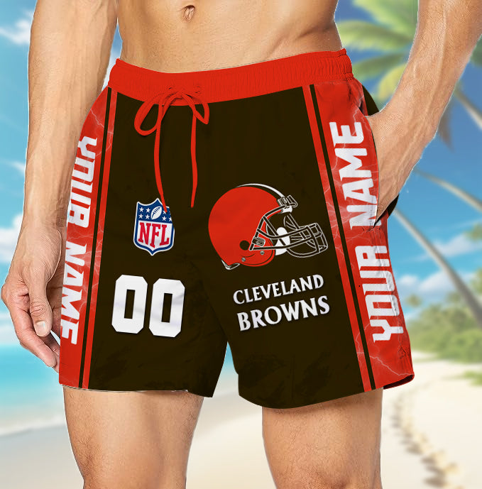 LIMITED EDITION - NEW CUSTOMIZED NFL29 CLB CLEVELAND BROWNS UNISEX SHORT PANTS