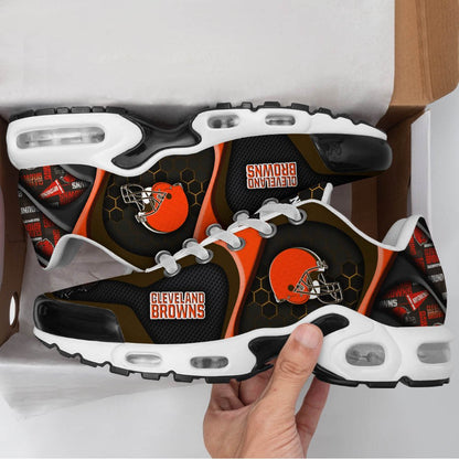 LIMITED EDITION - NEW CUSTOMIZED NFL29 CLB CLEVELAND BROWNS UNISEX AIR MAX PLUS SNEAKERS