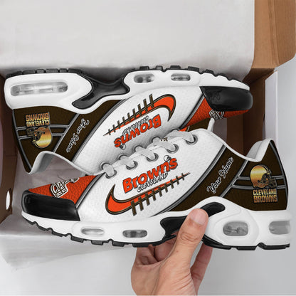 LIMITED EDITION - NEW CUSTOMIZED NFL29 CLB CLEVELAND BROWNS UNISEX AIR MAX PLUS SNEAKERS