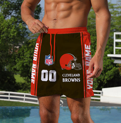 LIMITED EDITION - NEW CUSTOMIZED NFL29 CLB CLEVELAND BROWNS UNISEX SHORT PANTS