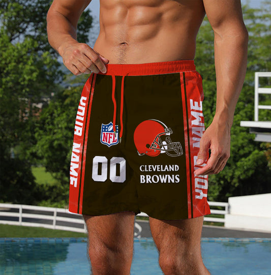 LIMITED EDITION - NEW CUSTOMIZED NFL29 CLB CLEVELAND BROWNS UNISEX SHORT PANTS