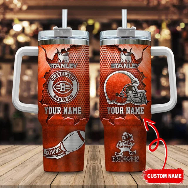 LIMITED EDITION - NEW CUSTOMIZED NFL29 CLB CLEVELAND BROWNS TUMBLER CUP