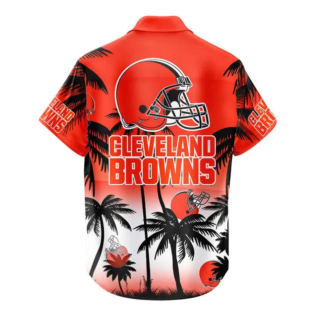 LIMITED EDITION - NEW CUSTOMIZED NFL29 CLB CLEVELAND BROWNS UNISEX HAWAIIAN SHIRT & SHORTS SET