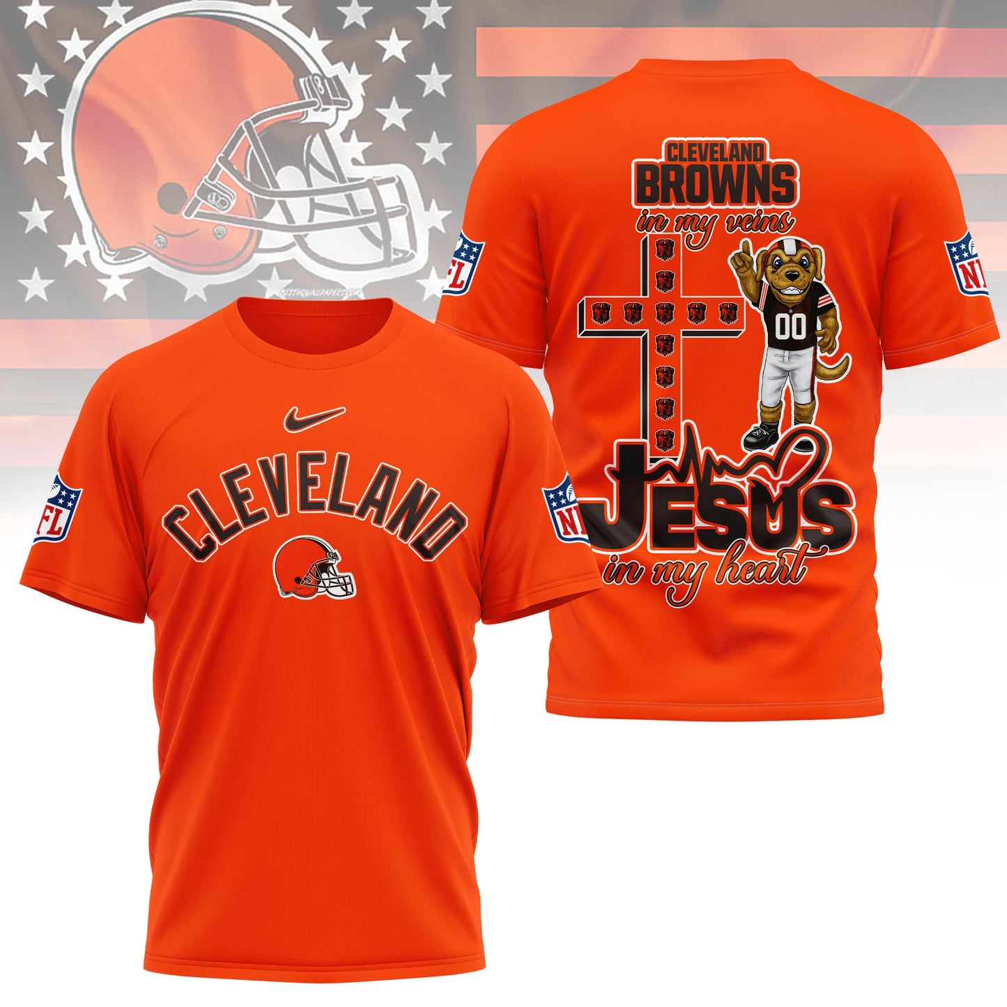 LIMITED EDITION - NEW CUSTOMIZED NFL29 CLB CLEVELAND BROWNS T-SHIRT | MULTIPLE COLORS AVAILABLE