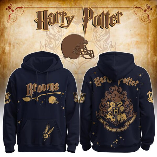 LIMITED EDITION - NEW CUSTOMIZED NFL29 CLB CLEVELAND BROWNS x HARRY POTTER T-SHIRT, HOODIE, ZIP HOODIE