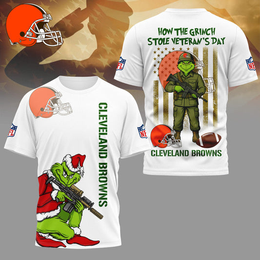 LIMITED EDITION - NEW CUSTOMIZED NFL29 CLB CLEVELAND BROWNS 3D SHIRT