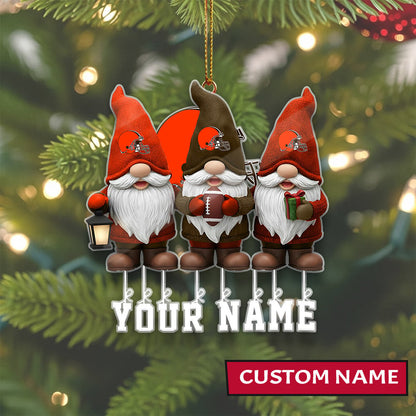 LIMITED EDITION - NEW CUSTOMIZED NFL29 CLB CLEVELAND BROWNS ORNAMENT