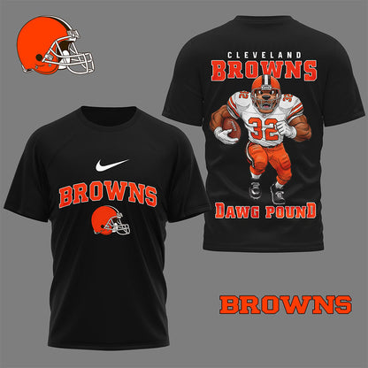 LIMITED EDITION - NEW CUSTOMIZED NFL29 CLB CLEVELAND BROWNS NATION GEAR 3D SHIRT