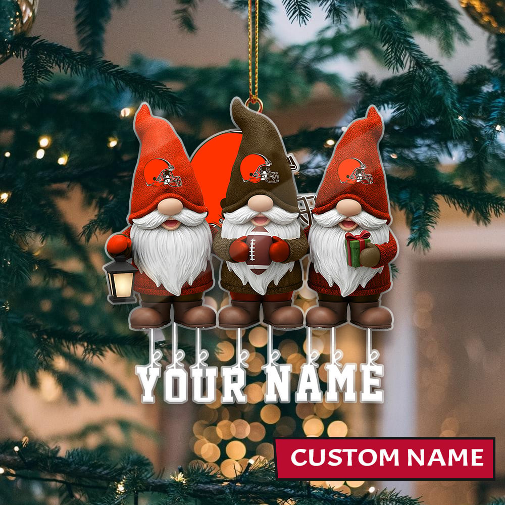 LIMITED EDITION - NEW CUSTOMIZED NFL29 CLB CLEVELAND BROWNS ORNAMENT
