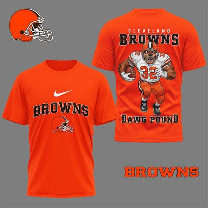 LIMITED EDITION - NEW CUSTOMIZED NFL29 CLB CLEVELAND BROWNS NATION GEAR 3D SHIRT