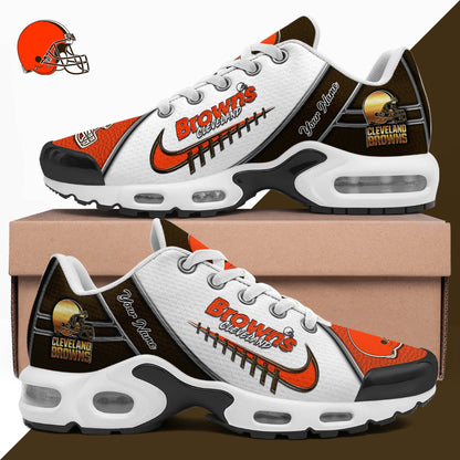 LIMITED EDITION - NEW CUSTOMIZED NFL29 CLB CLEVELAND BROWNS UNISEX AIR MAX PLUS SNEAKERS