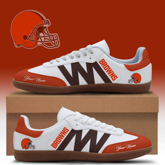 LIMITED EDITION - NEW CUSTOMIZED NFL29 CLB CLEVELAND BROWNS CLASSIC SNEAKERS