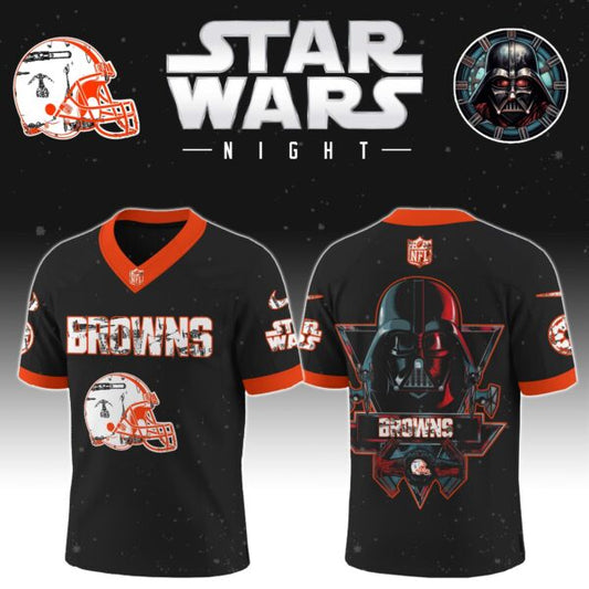 LIMITED EDITION - NEW CUSTOMIZED NFL29 CLB CLEVELAND BROWNS V-NECK BASKETBALL JERSEY