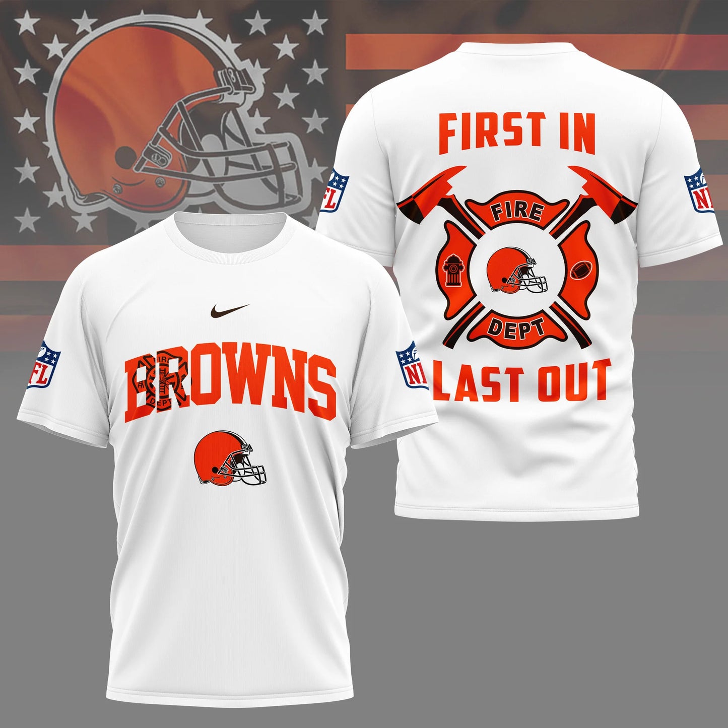 LIMITED EDITION - NEW CUSTOMIZED NFL29 CLB CLEVELAND BROWNS T-SHIRT | MULTIPLE COLORS AVAILABLE