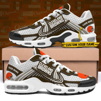 LIMITED EDITION - NEW CUSTOMIZED NFL29 CLB CLEVELAND BROWNS UNISEX AIR MAX PLUS SNEAKERS
