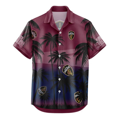 LIMITED EDITION - NEW CUSTOMIZED NBA02 CCA CLEVELAND CAVALIERS UNISEX HAWAIIAN SHIRT & SHORTS SET