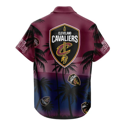 LIMITED EDITION - NEW CUSTOMIZED NBA02 CCA CLEVELAND CAVALIERS UNISEX HAWAIIAN SHIRT & SHORTS SET