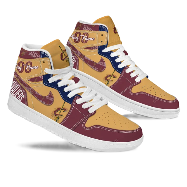 [HOT DEAL] NEW CUSTOMIZED NBA02 CCA CLEVELAND CAVALIERS AIR JORDAN SNEAKERS
