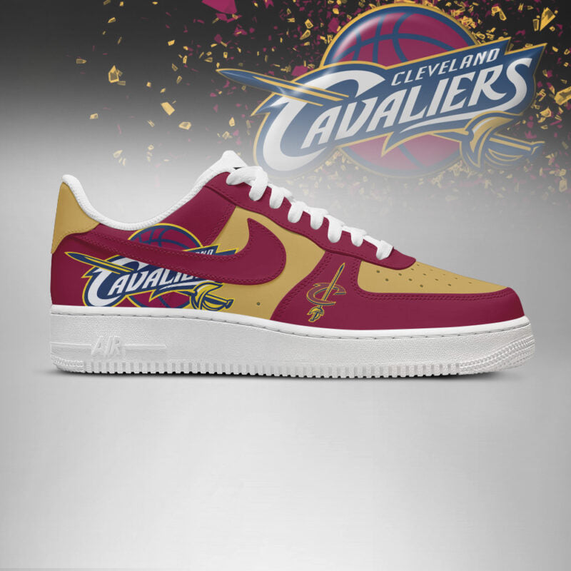 [HOT DEAL] NEW CUSTOMIZED NBA02 CCA CLEVELAND CAVALIERS AF1 SHOES