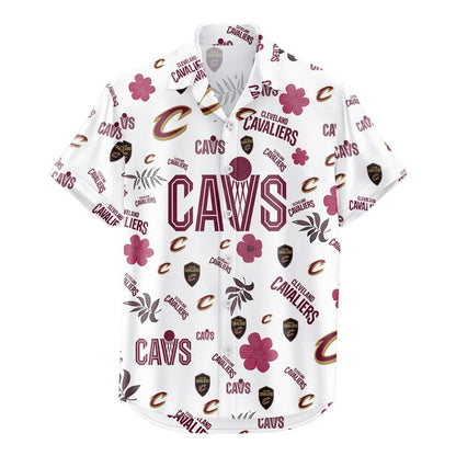 LIMITED EDITION - NEW CUSTOMIZED NBA02 CCA CLEVELAND CAVALIERS UNISEX HAWAIIAN SHIRT & SHORTS SET