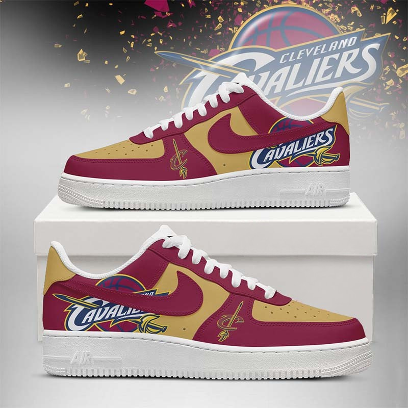 [HOT DEAL] NEW CUSTOMIZED NBA02 CCA CLEVELAND CAVALIERS AF1 SHOES