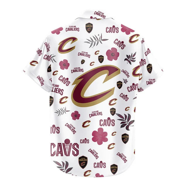 LIMITED EDITION - NEW CUSTOMIZED NBA02 CCA CLEVELAND CAVALIERS UNISEX HAWAIIAN SHIRT & SHORTS SET