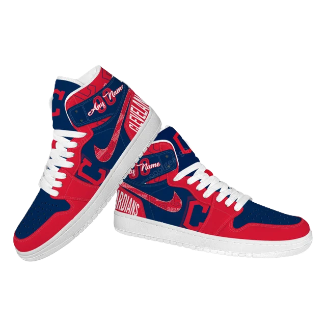LIMITED EDITION - NEW CUSTOMIZED MLB13 CL GUARDIANS AIR JORDAN SNEAKERS