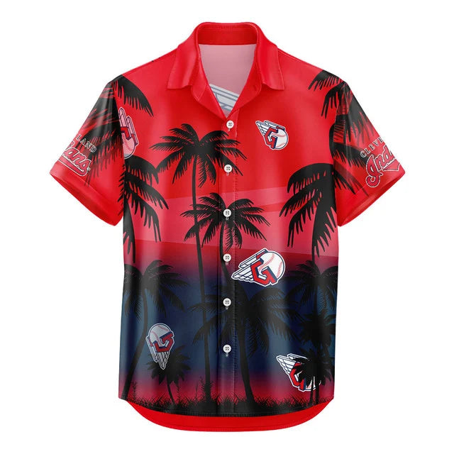 LIMITED EDITION - NEW CUSTOMIZED MLB13 CGS CLEVELAND GUARDIANS UNISEX HAWAIIAN SHIRT & SHORTS SET