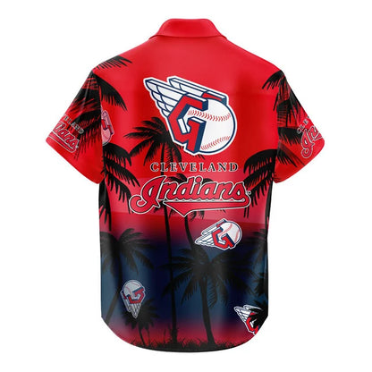 LIMITED EDITION - NEW CUSTOMIZED MLB13 CGS CLEVELAND GUARDIANS UNISEX HAWAIIAN SHIRT & SHORTS SET