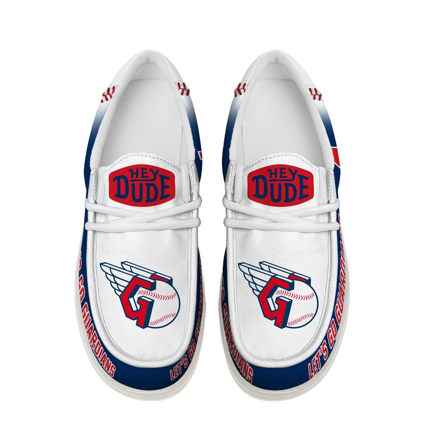 LIMITED EDITION - NEW CUSTOMIZED MLB13 CGS CLEVELAND GUARDIANS LOAFER SHOES