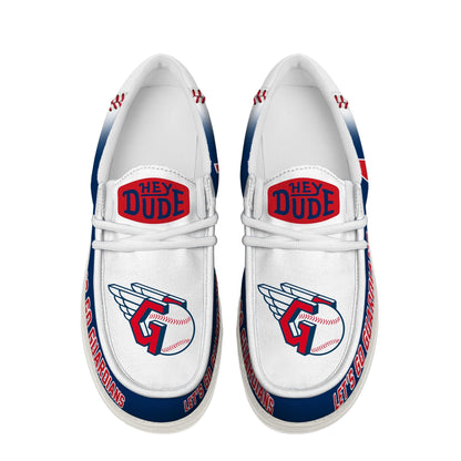 LIMITED EDITION - NEW CUSTOMIZED MLB13 CGS CLEVELAND GUARDIANS LOAFER SHOES