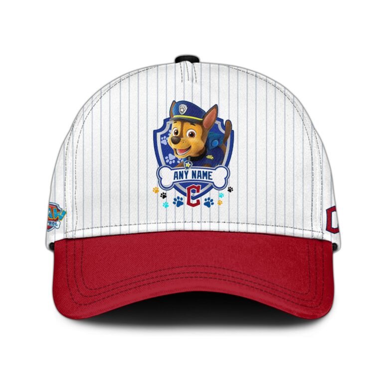 LIMITED EDITION - NEW CUSTOMIZED MLB13 CGS CLEVELAND GUARDIANS x PAW PATROL BASEBALL JERSEY & CAP