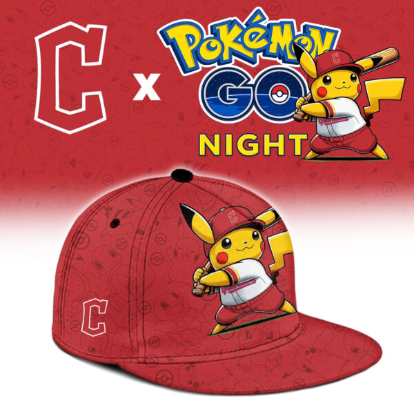 LIMITED EDITION - NEW CUSTOMIZED MLB13 CGS CLEVELAND GUARDIANS x POKEMON BASEBALL JERSEY & CAP
