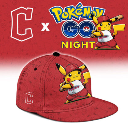 LIMITED EDITION - NEW CUSTOMIZED MLB13 CGS CLEVELAND GUARDIANS x POKEMON BASEBALL JERSEY & CAP