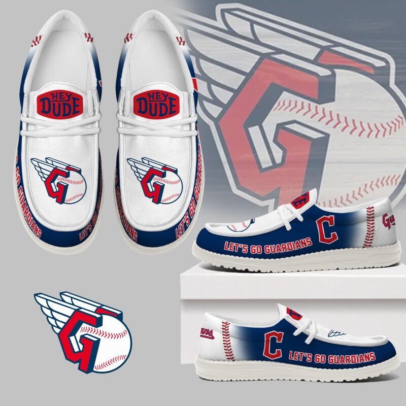 LIMITED EDITION - NEW CUSTOMIZED MLB13 CGS CLEVELAND GUARDIANS LOAFER SHOES