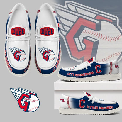 LIMITED EDITION - NEW CUSTOMIZED MLB13 CGS CLEVELAND GUARDIANS LOAFER SHOES