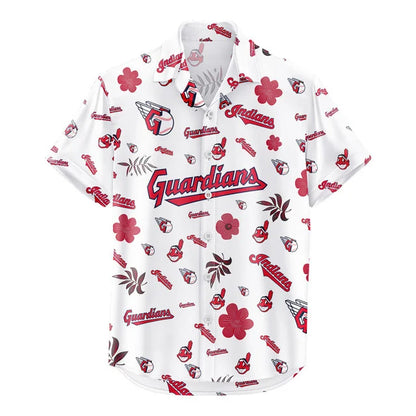 LIMITED EDITION - NEW CUSTOMIZED MLB13 CGS CLEVELAND GUARDIANS UNISEX HAWAIIAN SHIRT & SHORTS SET