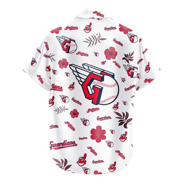 LIMITED EDITION - NEW CUSTOMIZED MLB13 CGS CLEVELAND GUARDIANS UNISEX HAWAIIAN SHIRT & SHORTS SET