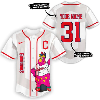 LIMITED EDITION - NEW CUSTOMIZED MLB13 CGS CLEVELAND GUARDIANS BASEBALL JERSEY & CAP