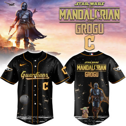LIMITED EDITION - NEW CUSTOMIZED MLB13 CL GUARDIANS x STAR WARS BASEBALL JERSEY & CAP