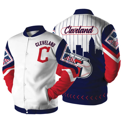 LIMITED EDITION - NEW CUSTOMIZED MLB13 CL GUARDIANS SATIN VARSITY & BASEBALL JACKET