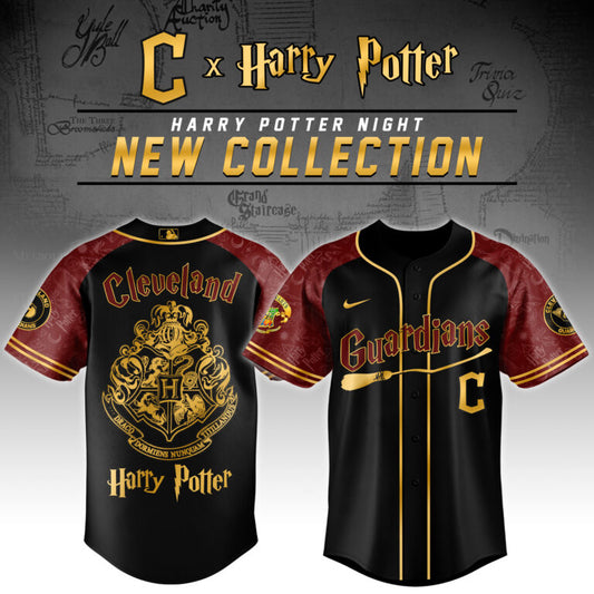 LIMITED EDITION - NEW CUSTOMIZED MLB13 CL GUARDIANS x HARRY POTTER BASEBALL JERSEY & CAP