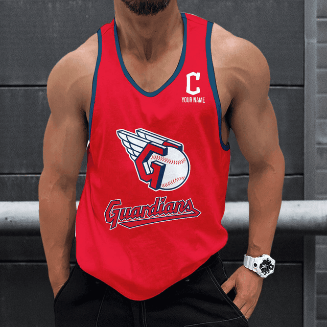 LIMITED EDITION - NEW CUSTOMIZED MLB13 CLEVELAND GUARDIANS UNISEX TANK TOP
