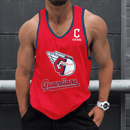 LIMITED EDITION - NEW CUSTOMIZED MLB13 CLEVELAND GUARDIANS UNISEX TANK TOP