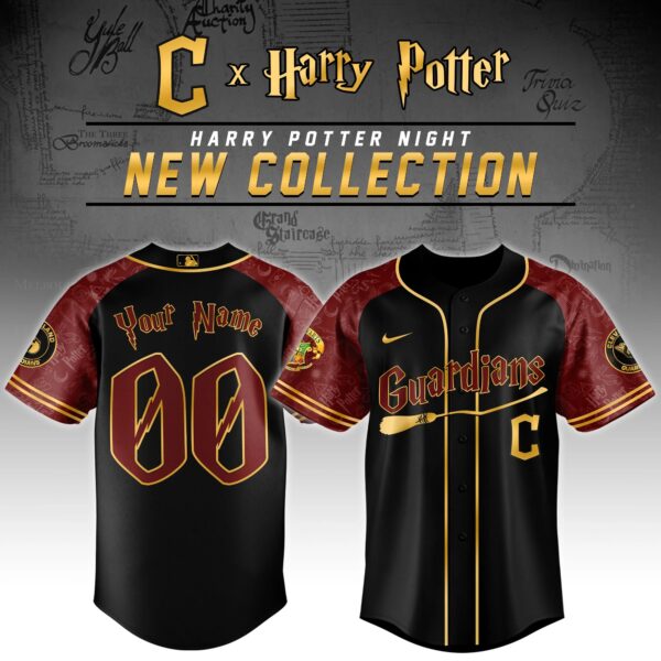LIMITED EDITION - NEW CUSTOMIZED MLB13 CGS CLEVELAND GUARDIANS x HARRY POTTER BASEBALL JERSEY