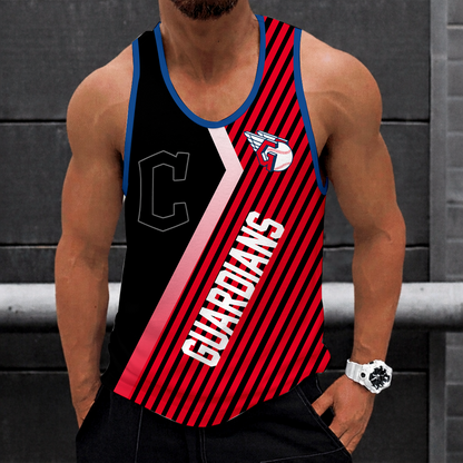 LIMITED EDITION - NEW CUSTOMIZED MLB13 CLEVELAND GUARDIANS UNISEX TANK TOP