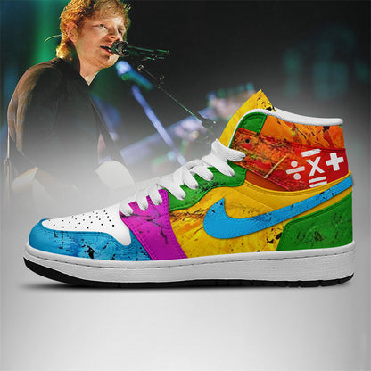 NEW PREMIUM ED SHEERAN UNISEX AIR JORDAN MID SNEAKER