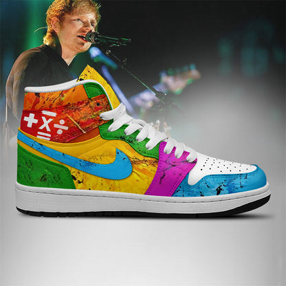 NEW PREMIUM ED SHEERAN UNISEX AIR JORDAN MID SNEAKER